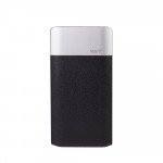 Wholesale 4000 mAh Leather Style Ultra Compact Portable Charger External Battery Power Bank (Black)